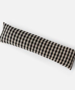 Linen Check Throw Pillow