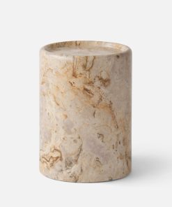 Cylinder Stone Side Table